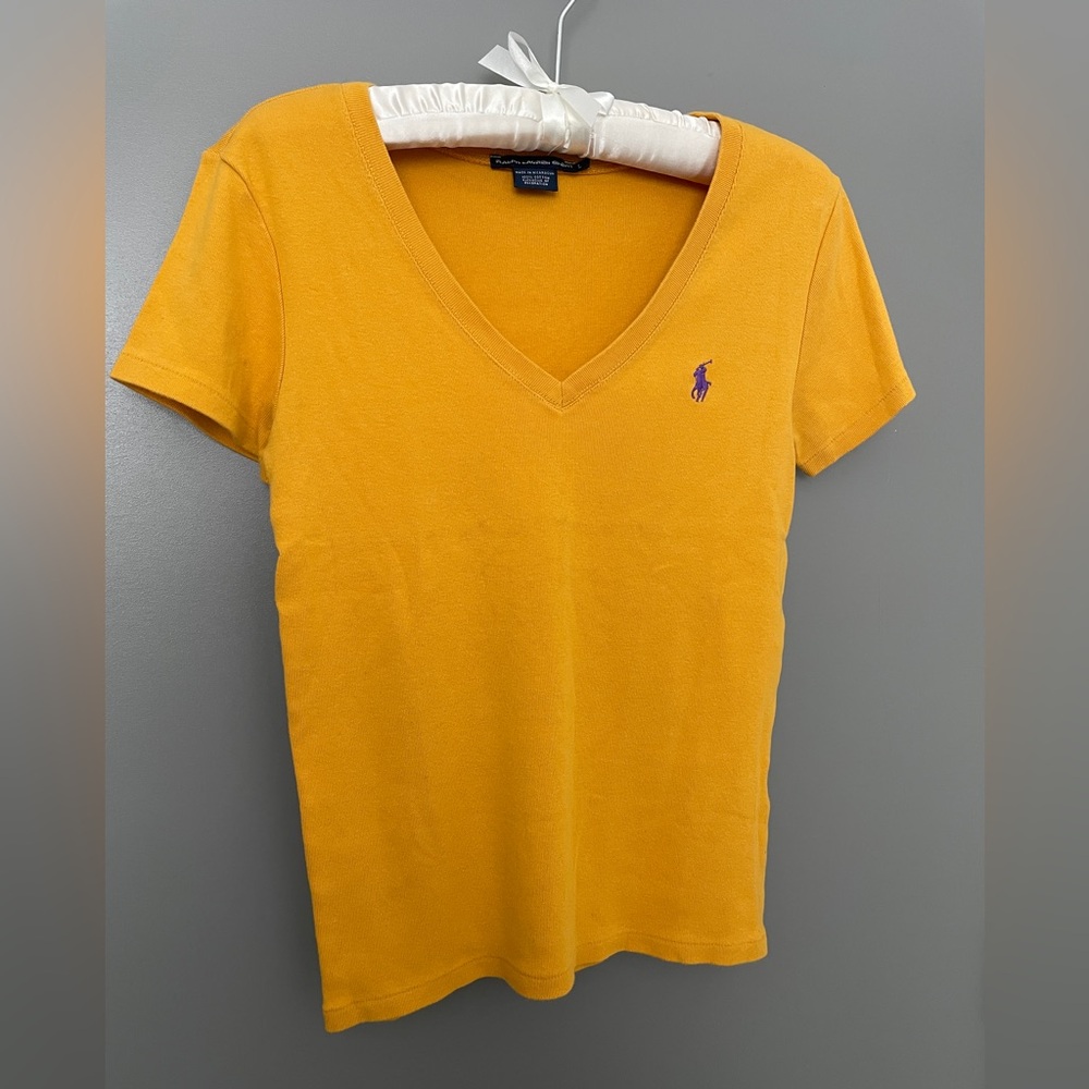 Ralph Lauren Sport v-neck 100% cotton short-sleeve tee